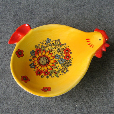 德化鵬豐 專業供應定制陶瓷工藝品，打造輕質復活節雞盤子